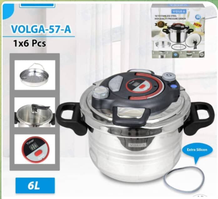 زودپز تک درب کلیپسی 6 لیتر